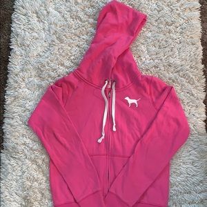 PINK Hooded zip up
